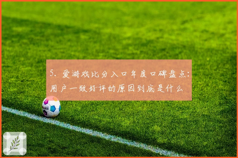 5. 爱游戏比分入口年度口碑盘点：用户一致好评的原因到底是什么